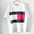 画像1: 90s USA製 TOMMY HILFIGER BIG LOGO TEE SHIRT (1)