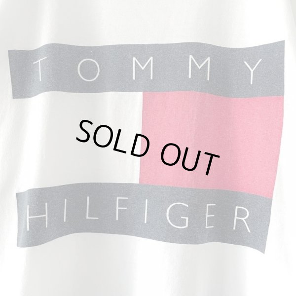 画像2: 90s USA製 TOMMY HILFIGER BIG LOGO TEE SHIRT (2)