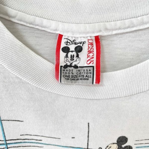 画像4: 90s USA製 MICKEY MOUSE DISNEYLAND WORLD MAP TEE SHIRT (4)