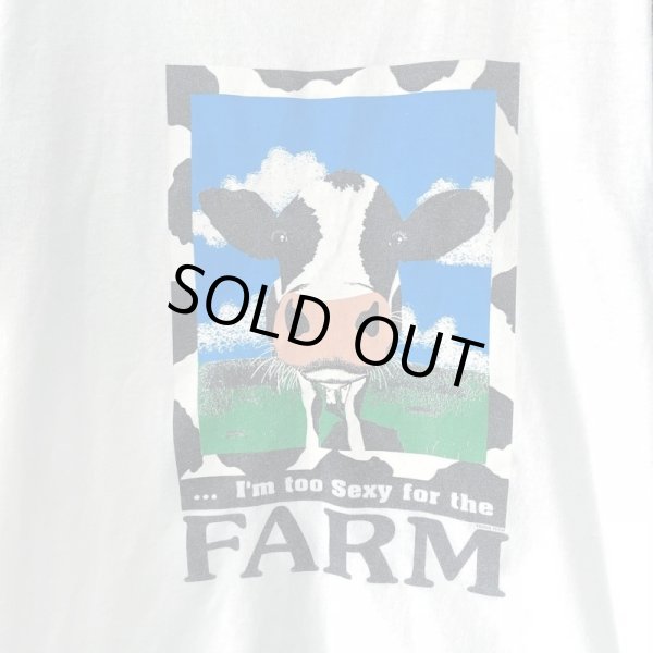 画像2: 90s USA製 COW ART TEE SHIRT (2)