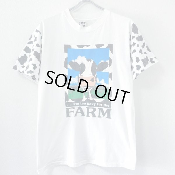 画像1: 90s USA製 COW ART TEE SHIRT (1)