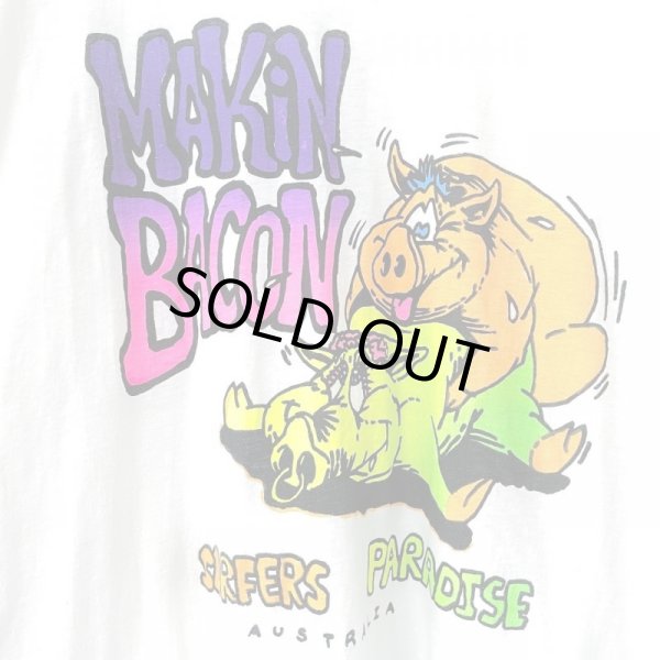 画像2: 90s USA製 MAKIN BACON ERO ART TEE SHIRT (2)