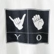 画像2: 90s USA製 YO HAND SIGN TEE SHIRT (2)