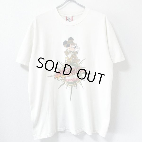 画像1: 90s USA製 MICKEY MOUSE DISNEYLAND 40 YERS OF ADVENTURES TEE SHIRT (1)