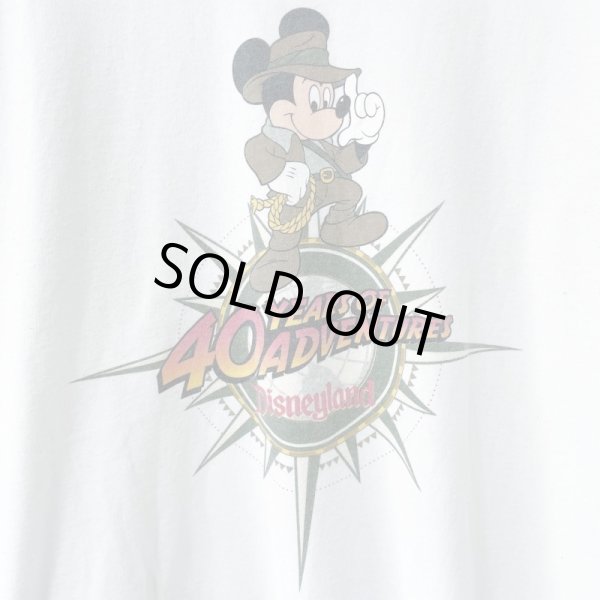 画像2: 90s USA製 MICKEY MOUSE DISNEYLAND 40 YERS OF ADVENTURES TEE SHIRT (2)