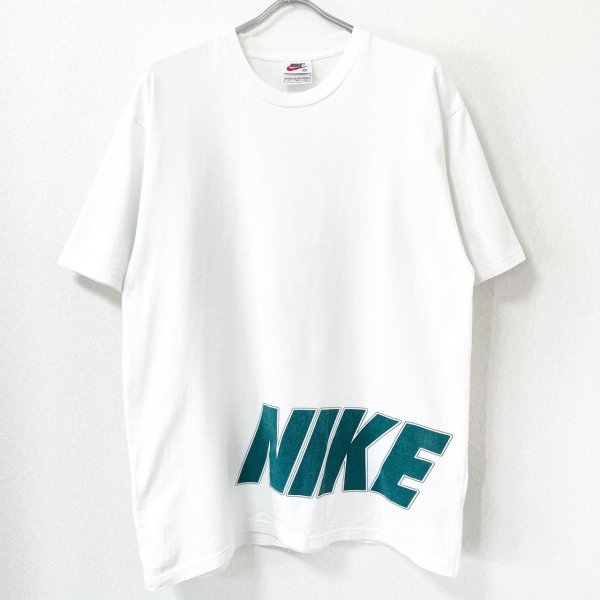 画像1: 90s NIKE 袖　PRINT BIG  LOGO TEE SHIRT (1)