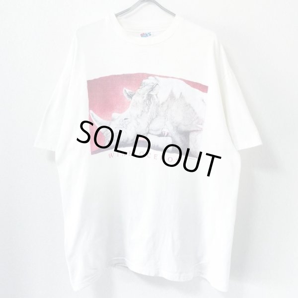 画像1: 90s USA製 ANIMAL ART TEE SHIRT (1)