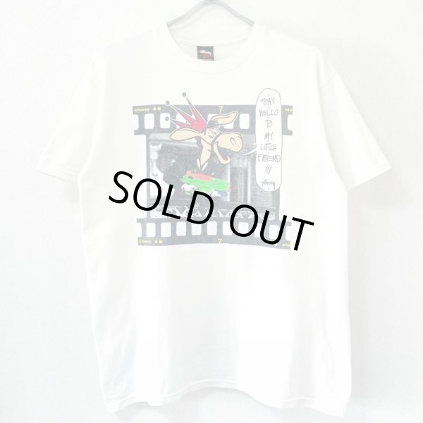 画像1: 00s STUSSY SCARFACE PARODY TEE SHIRT (1)