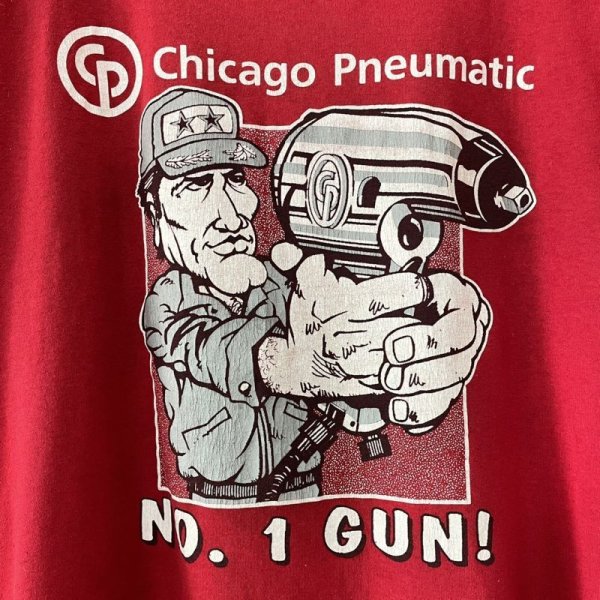 画像2: 90s USA製 CHICAGO PNEUMATIC 企業 TEE SHIRT (2)