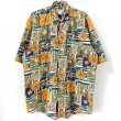 画像1: 90s BANANA REPUBLIC 総柄  S/S SHIRT (1)