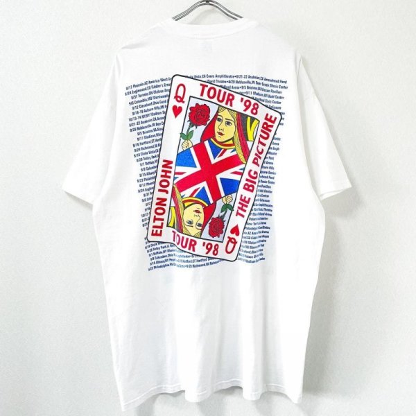 画像2: 90s USA製 ELTON JOHN THE BIG PICTURE TOUR TEE SHIRT (2)