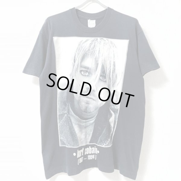 画像1: 90s USA製 NIRVANA KURT COBAIN PHOTO TEE SHIRT (1)