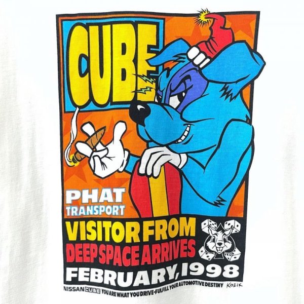 画像2: 90s KOZIK NISSAN CUBE ART TEE SHIRT (2)