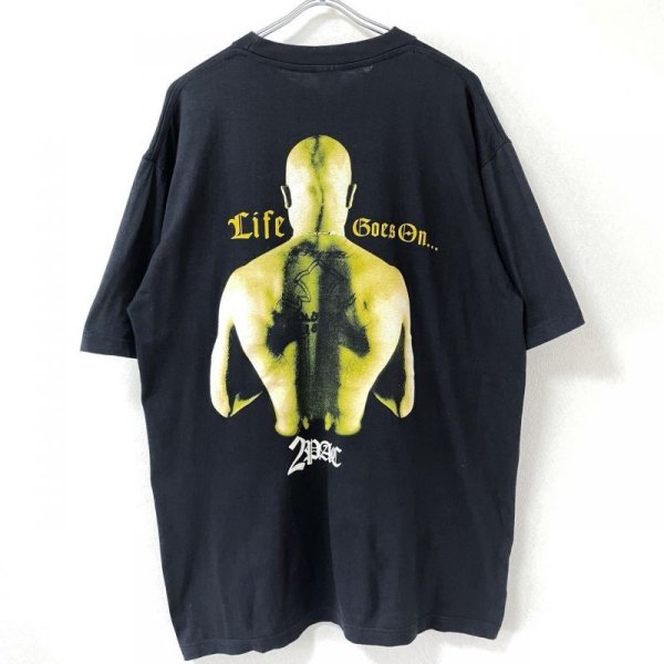 画像2: 90s EU製 2PAC RAP TEE SHIRT (2)