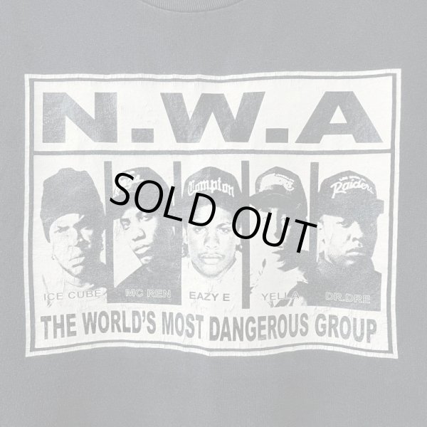 画像2: 90s USA製 N.W.A RAP TEE SHIRT (2)