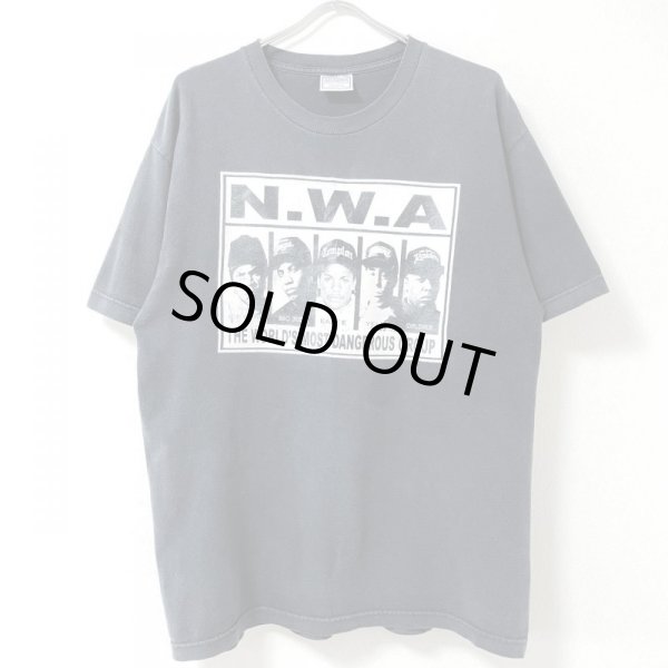 画像1: 90s USA製 N.W.A RAP TEE SHIRT (1)