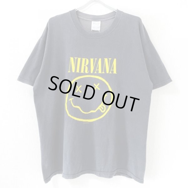 画像1: 00s NIRVANA SMILE TEE SHIRT (1)