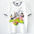 画像1: 90s USA製 SPACE JAM RINGER TEE SHIRT (1)