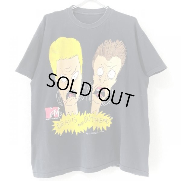 画像1: 90s USA製 BEAVIS and BUTTHEAD MTV TEE SHIRT (1)