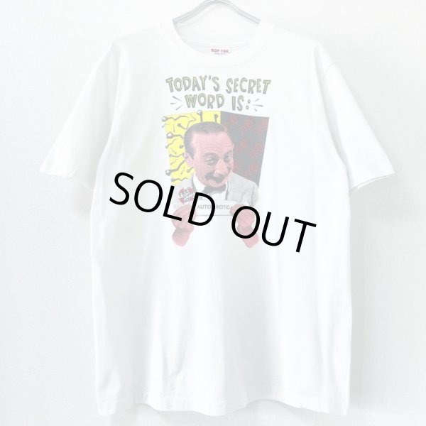 画像1: 90s USA製 TODAY'S SECRET WORD IS PEE WEE HERMAN TEE SHIRT (1)