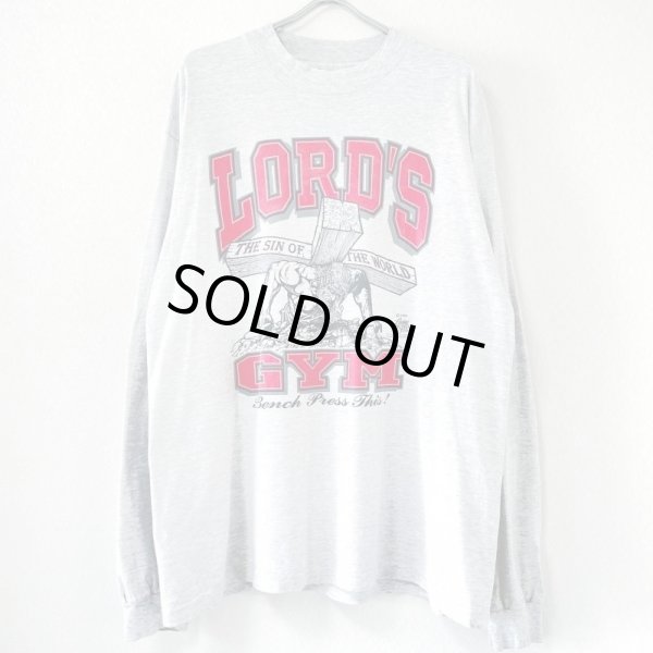 画像1: 90s USA製 LORD'S GYM JESUS ART L/S TEE SHIRT (1)