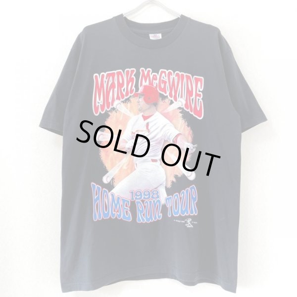 画像1: 90s MARK MEGWIRE HOME RUN TOUR 98 TEE SHIRT (1)