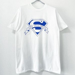 画像: 90s USA製 SUPER SOCIAL WORKER SUPERMAN PARODY TEE SHIRT