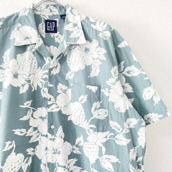 画像2: 90s OLD GAP TROPCAL HAWAIIAN SHIRT (2)