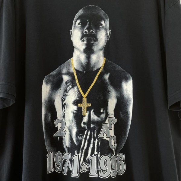 画像2: 00s 2pac RAP TEE SHIRT (2)