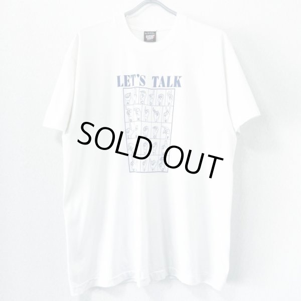 画像1: 90s USA製 HAND SIGN TEE SHIRT (1)