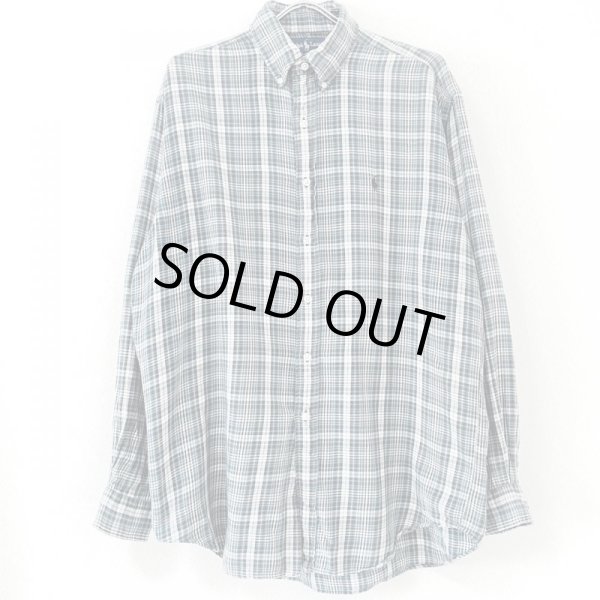 画像1: 90s RALPH LAUREN PAID L/S SHIRT (1)