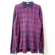 画像1: 90s RALPH LAUREN PLAID JAGARD POLO L/S SHIRT (1)