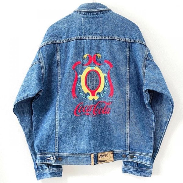 画像1: 80s 90s USA製 COCA COLA DENIM JACKET (1)