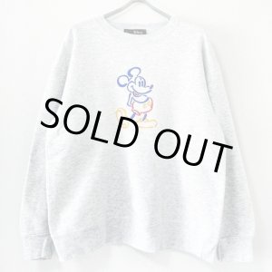 画像: 90s USA製　MICKEY MOUSE EMBROIDERY SWEAT