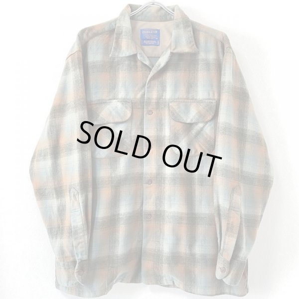 画像1: 90s~00s PENDLETON OPEN COLLAR BOARD SHIRT "OMBRE" (1)