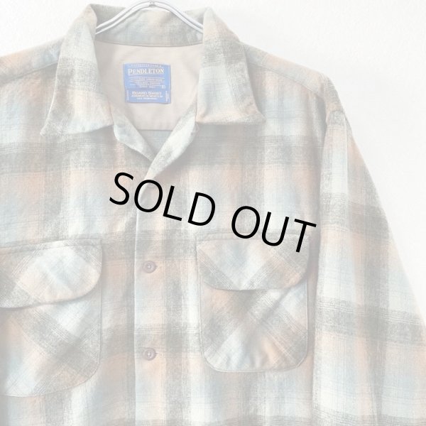 画像2: 90s~00s PENDLETON OPEN COLLAR BOARD SHIRT "OMBRE" (2)