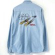 画像1: 90s 香港製 STARWARS EPISODE I CHAMBRAY L/S SHIRT (1)