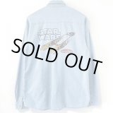 画像: 90s 香港製 STARWARS EPISODE I CHAMBRAY L/S SHIRT