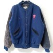 画像1: 90s USA製　WARNER BROS WOOL×LEATHER STUDIUM JACKET (1)