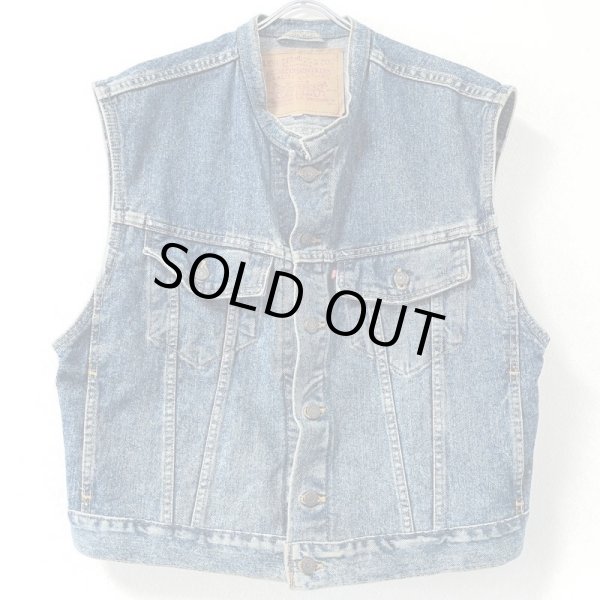 画像1: 90s USA製 LEVI'S 70595-4891 DENIM VEST  (1)