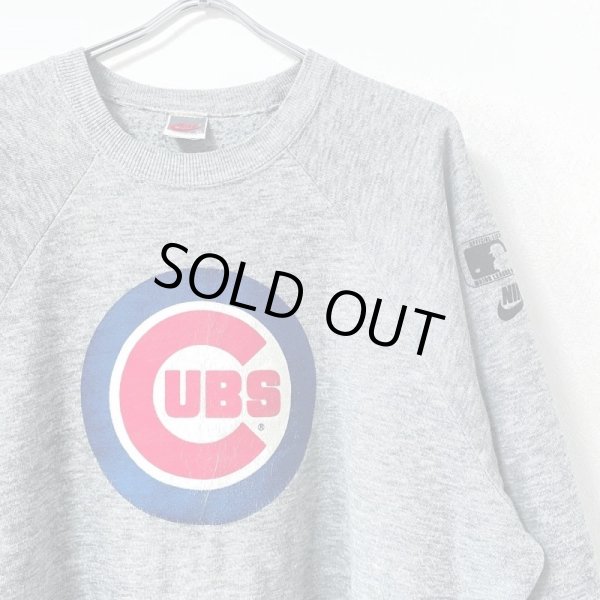 画像2: 90s USA製　NIKE CHICAGO CUBS TEAM LOGO SWEAT (2)