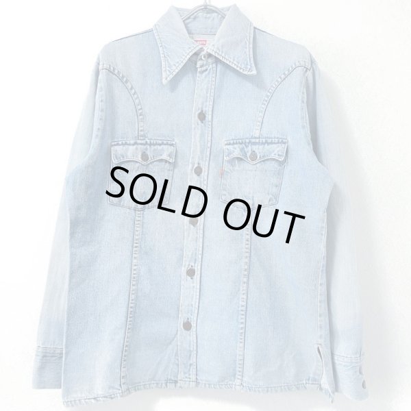 画像1: 70s USA製 LEVI'S DENIM SHIRT  (1)