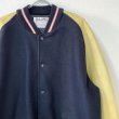 画像2: 90s USA製　DeLONG WOOL×LEATHER LONG STUDIUM JACKET (2)