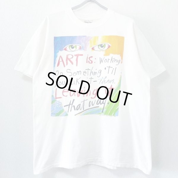 画像1: 90s USA製 FRED BABB ART TEE SHIRT (1)