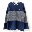 画像1: 90s LACOSTE STRIPE WOOL KNIT SWEATER (1)