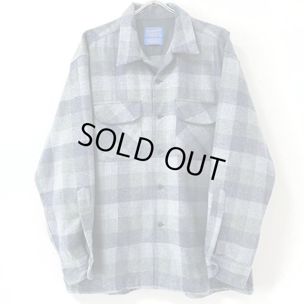 画像1: 90s~00s  PENDLETON OPEN COLLER BOARD SHIRT (1)