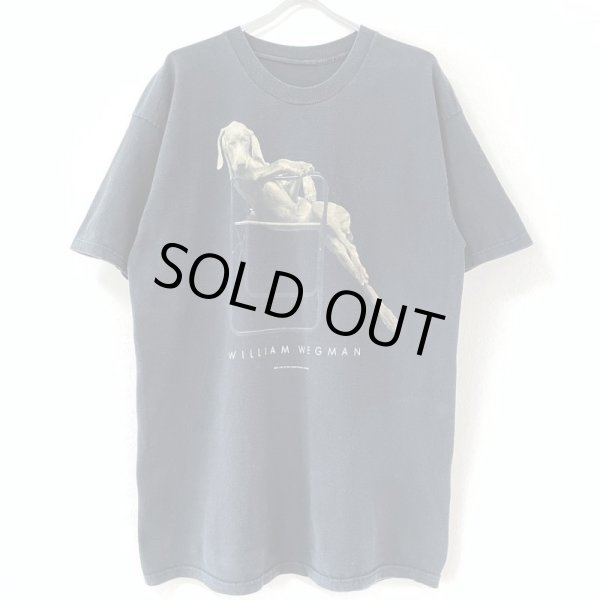 画像1: 90s FOTOFOLIO WILLIAM WEGMAN ART PHOTO TEE SHIRT (1)