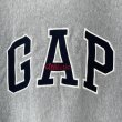 画像2: 90s OLD GAP ATHLETIC REVERSE WEAVE TYPE LOGO HOODIE (2)