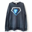 画像1: 00s A BATHING APE SUPERMAN LOGO REVERSE WEAVE TYPE SWEAT (1)