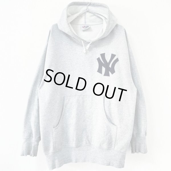 画像1: 90s カナダ製 MAJESTIC NEW YORK YANKEES  HOODIE (1)